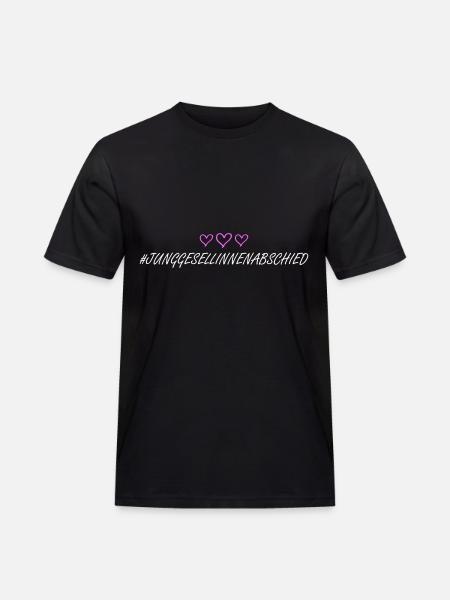 Junggesellinnenabschied herzchen - Männer Workwear T-Shirt - Schwarz