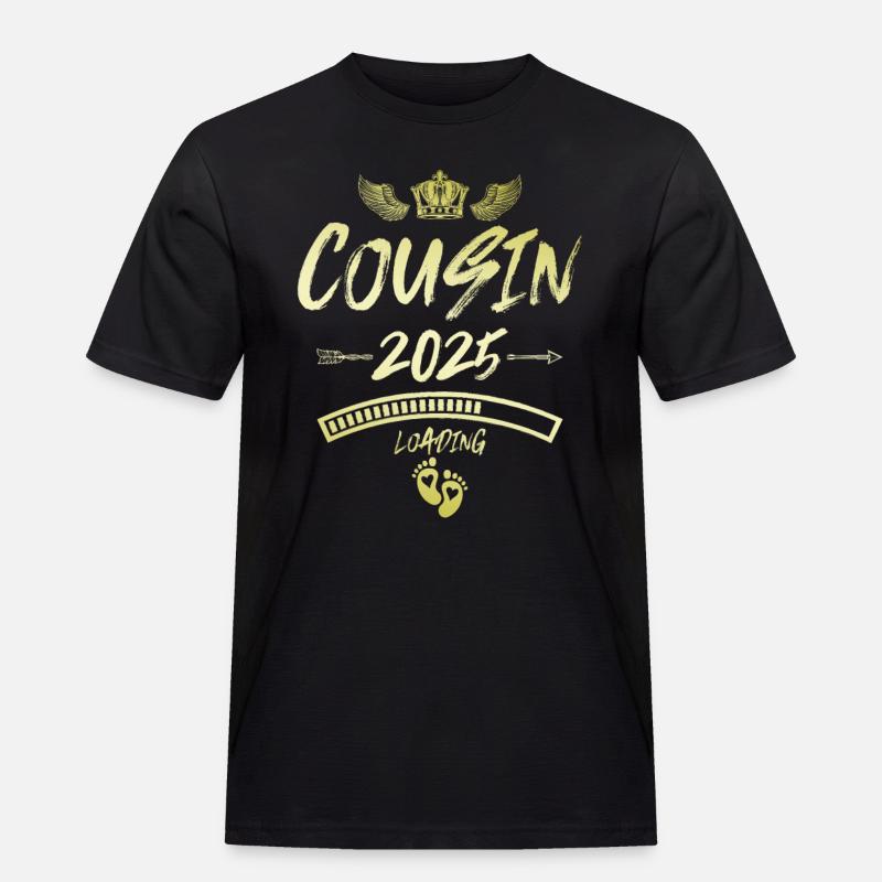 Cousin 2025 Loading Saying - Men's Workwear T-Shirt - black