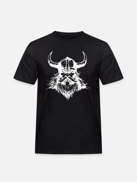 Viking Head - Men's Workwear T-Shirt - black