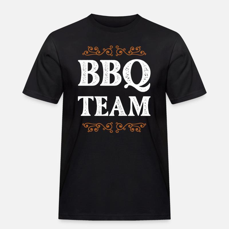 Bbq Crew - Männer Workwear T-Shirt - Schwarz