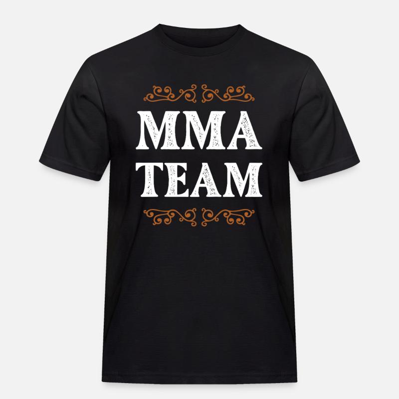 Mma Crew - Männer Workwear T-Shirt - Schwarz
