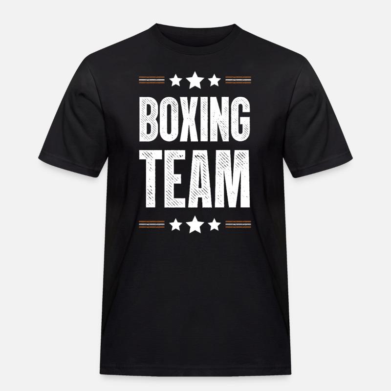 Boxing Team - Männer Workwear T-Shirt - Schwarz