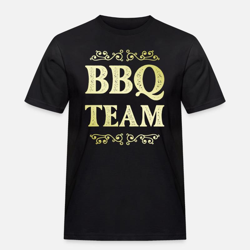 Bbq Team - Männer Workwear T-Shirt - Schwarz