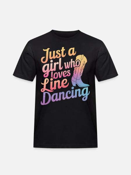 Line Dancing Dancing Dancers - Men's Workwear T-Shirt - black