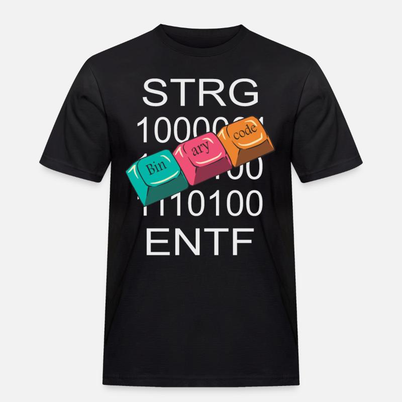 Computer Nerd - Männer Workwear T-Shirt - Schwarz