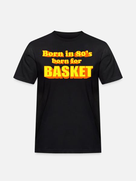 né pour BASKET 80's - T-shirt Workwear homme - noir