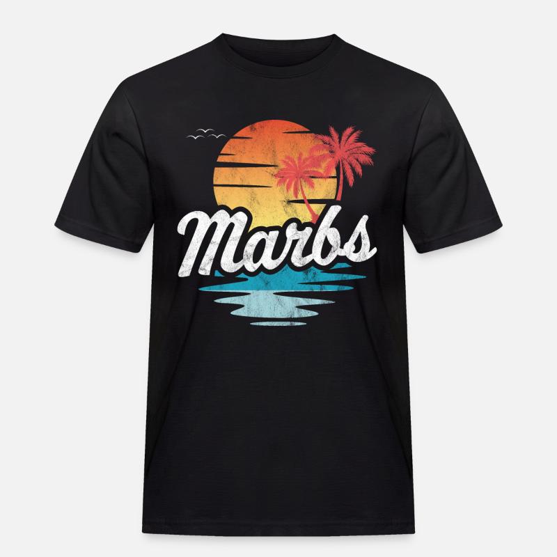 Marbs - Männer Workwear T-Shirt - Schwarz