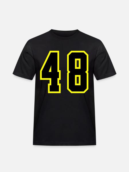 48 Number Leotard - Men's Workwear T-Shirt - black