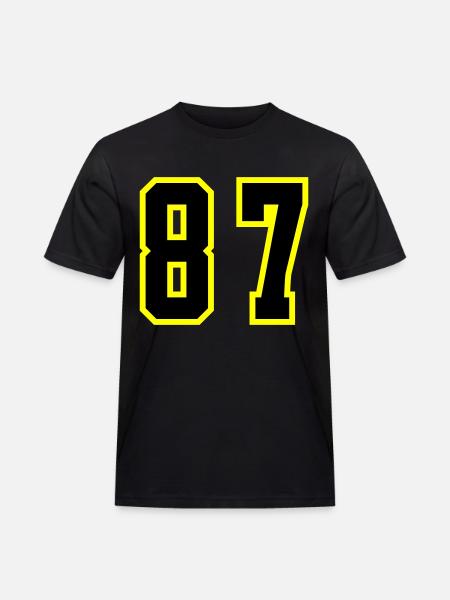 87 Number Leotard - Men's Workwear T-Shirt - black