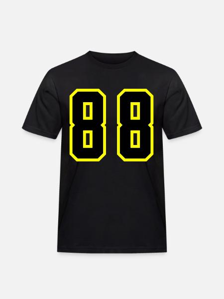 88 Number Jersey - Men's Workwear T-Shirt - black