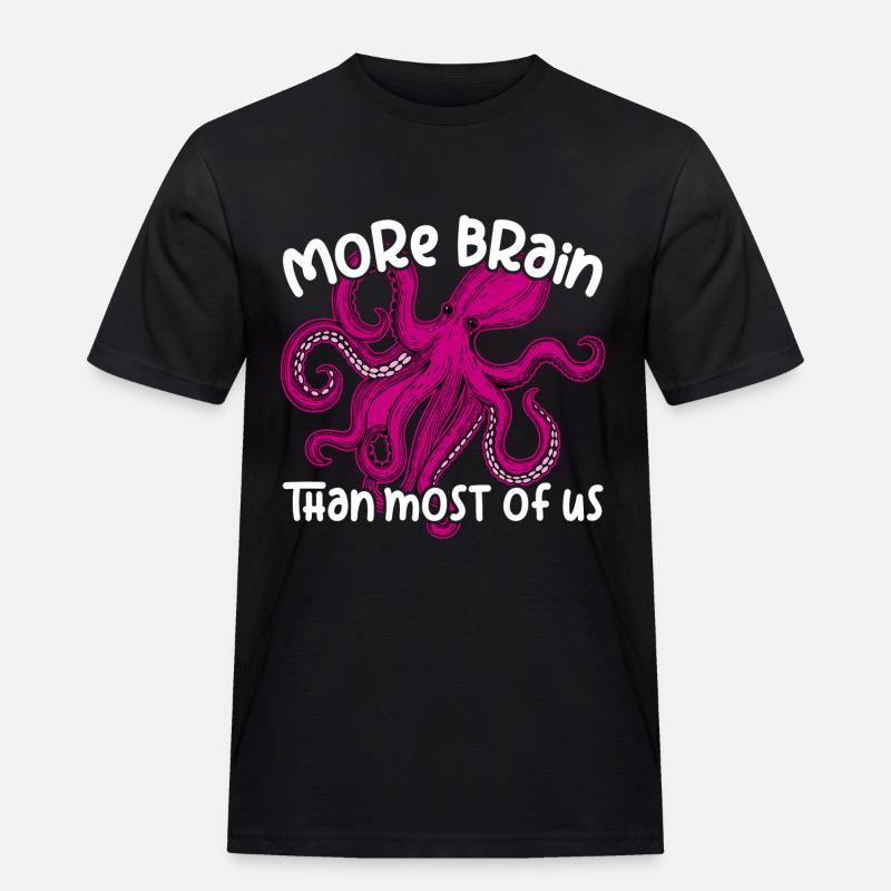 Smart Octopuses - Big Octopus - Men's Workwear T-Shirt - black