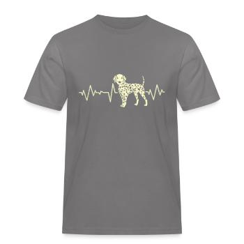 Dalmatiens - T-shirt Workwear homme - gris - Devant - AI Model Male 185 dark (185cm)