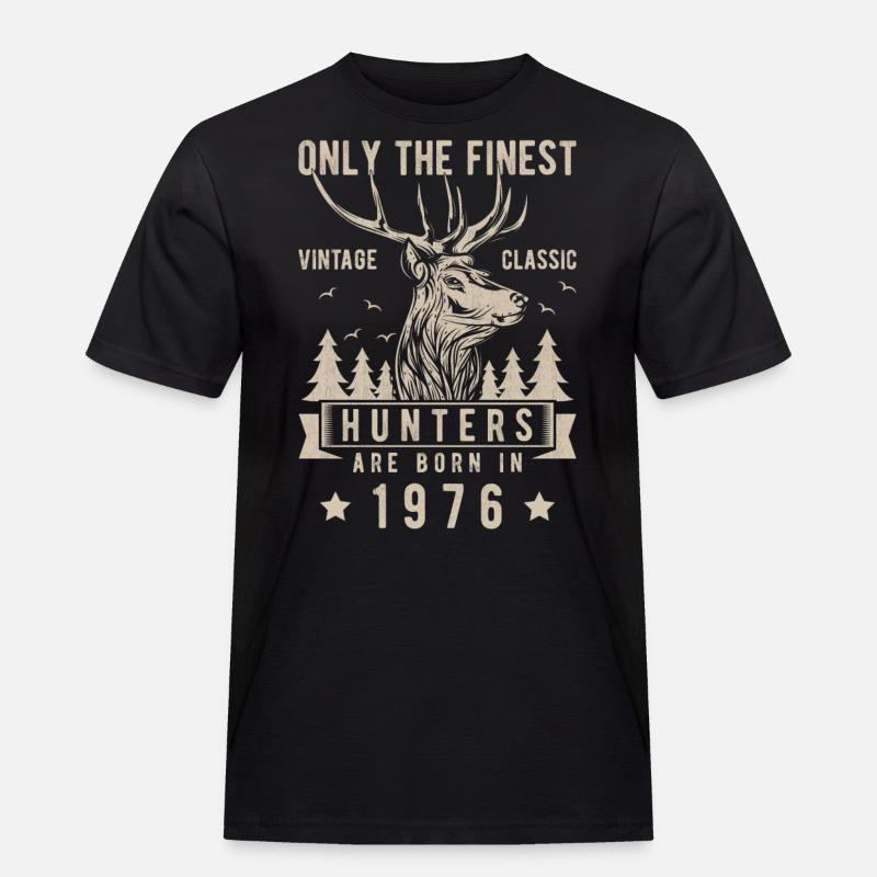 Jäger Geschenk 1976 - Männer Workwear T-Shirt - Schwarz