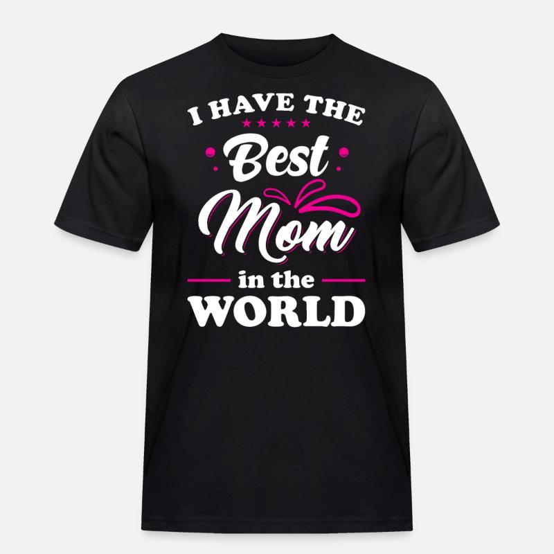 Weltbeste Mama beste Mutter - Männer Workwear T-Shirt - Schwarz