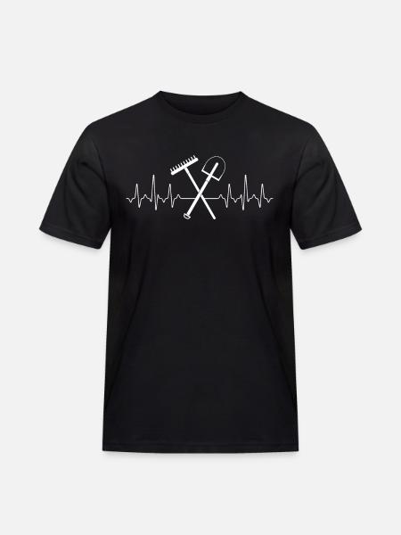 Gärtner - Männer Workwear T-Shirt - Schwarz