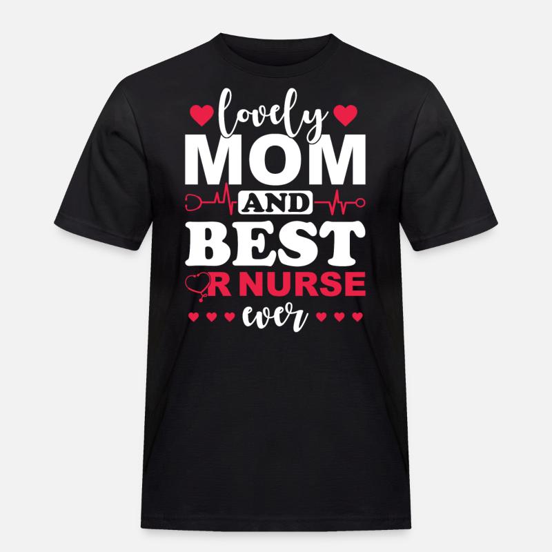 OP Krankenschwester Mutter - Männer Workwear T-Shirt - Schwarz