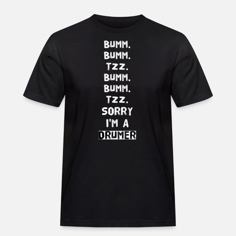 BEATBOX DRUMER - Männer Workwear T-Shirt - Schwarz