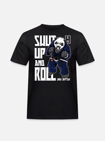 Angry BJJ Panda - BJJ Brazilian Jiu Jitsu Shirt - Men's Workwear T-Shirt - black
