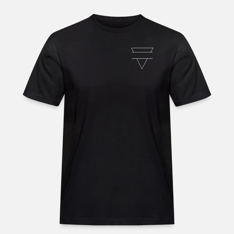 Triangle logo - Triangle symbol - Men's Workwear T-Shirt - black