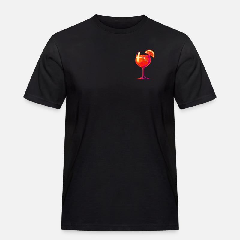 Party Spritz Glas Geschenkidee - Männer Workwear T-Shirt - Schwarz