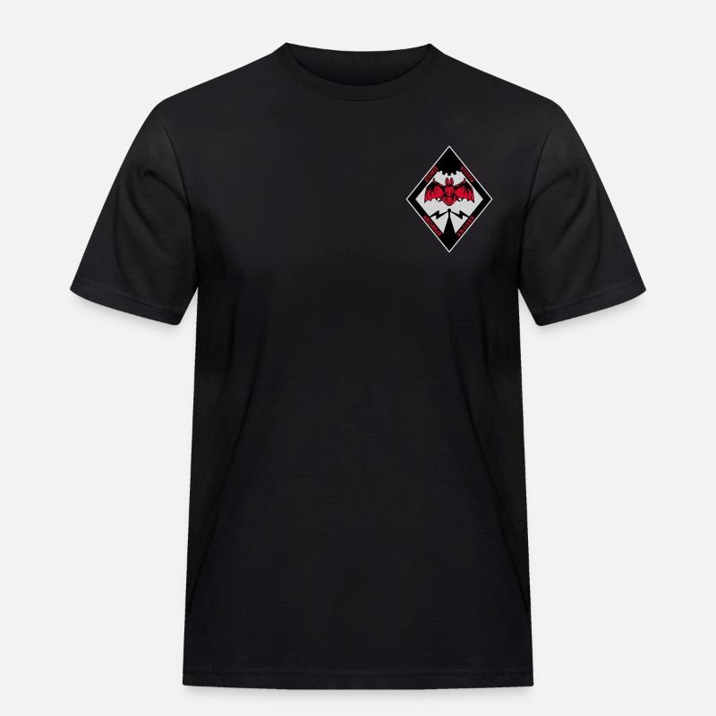 Atomic Utopia - Bat Rhombus - Men's Workwear T-Shirt - black