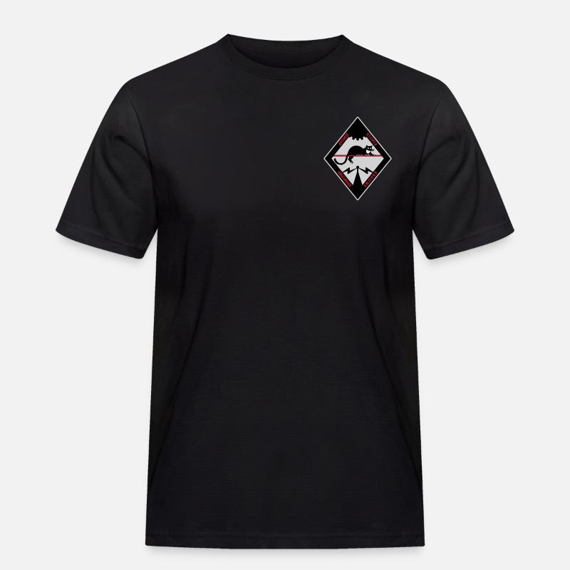 Atomic Utopia - Bat Rhombus - Men's Workwear T-Shirt - black