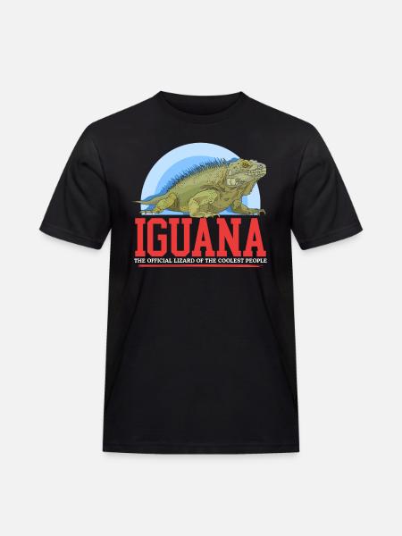 Iguana Reptile Lizard Iguanas Gift - Men's Workwear T-Shirt - black
