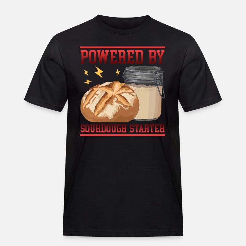 Sauerteig Starter | Sauerteigbrot Bäcker Geschenk - Männer Workwear T-Shirt - Schwarz