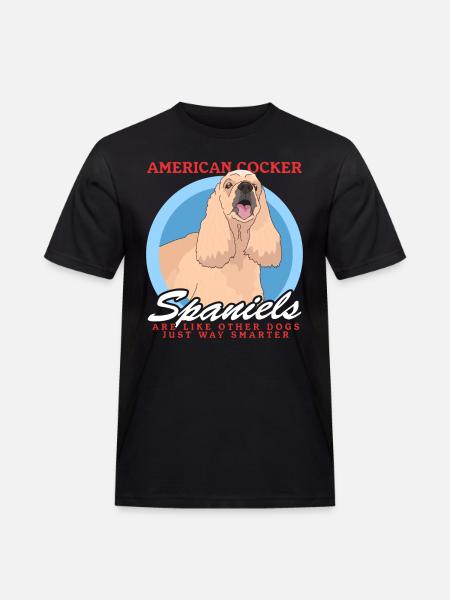 American Cocker Spaniel Gift - Men's Workwear T-Shirt - black