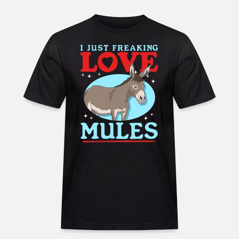 mule mule mule gift - Men's Workwear T-Shirt - black