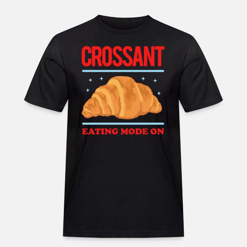 Croissant Hörnchen Beugel Gipfeli Geschenke - Männer Workwear T-Shirt - Schwarz