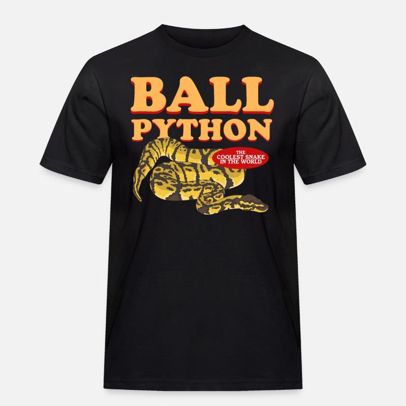 King Python Python Snakes Gift - Men's Workwear T-Shirt - black