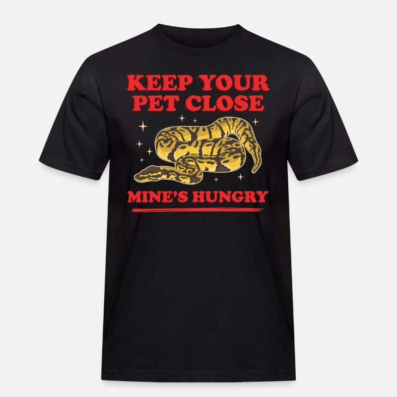 Roi Python Serpent Python Cadeau - T-shirt Workwear homme - noir