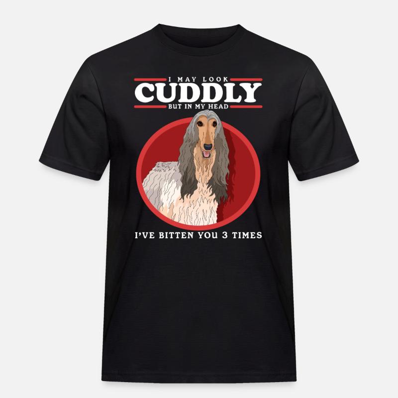 Afghanischer Windhund Geschenk - Männer Workwear T-Shirt - Schwarz