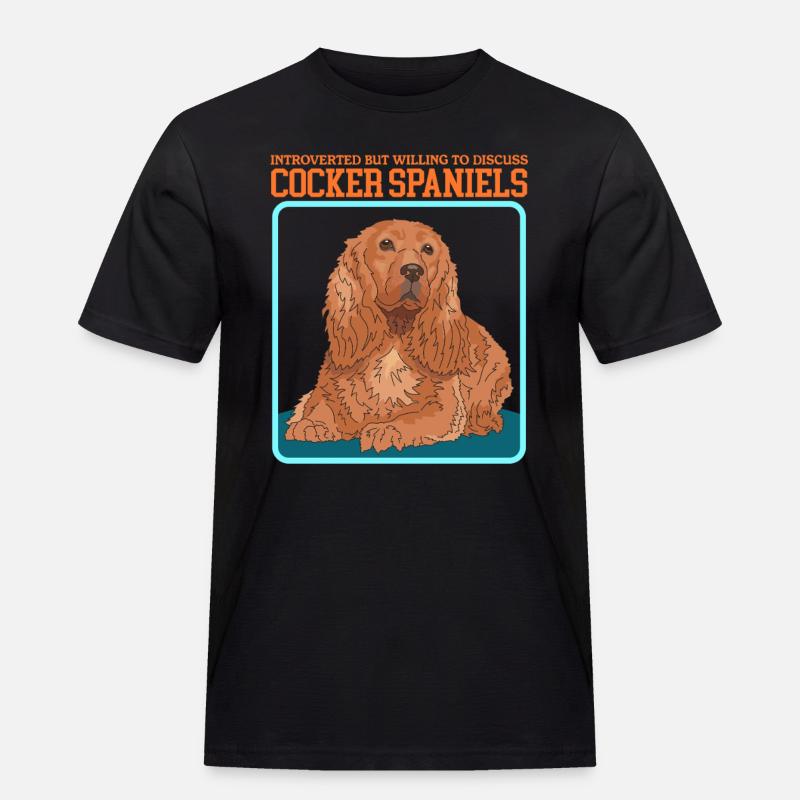 Cocker Spaniel Cocker Spaniel Cadeaux - T-shirt Workwear homme - noir