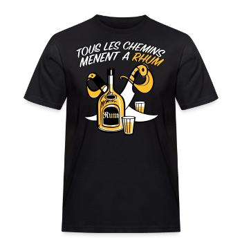 Route du rhum - T-shirt Workwear homme - noir - Devant - AI Model Male 178 light (178cm)