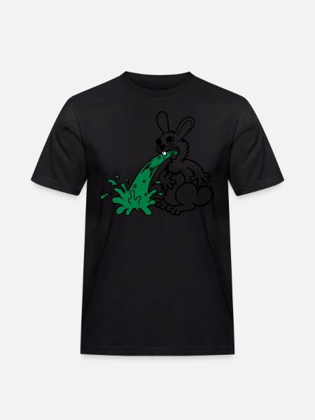 Bunny pukes - Men's Workwear T-Shirt - black