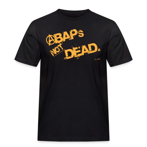 ABAPsNotDead_orange.png - Männer Workwear T-Shirt