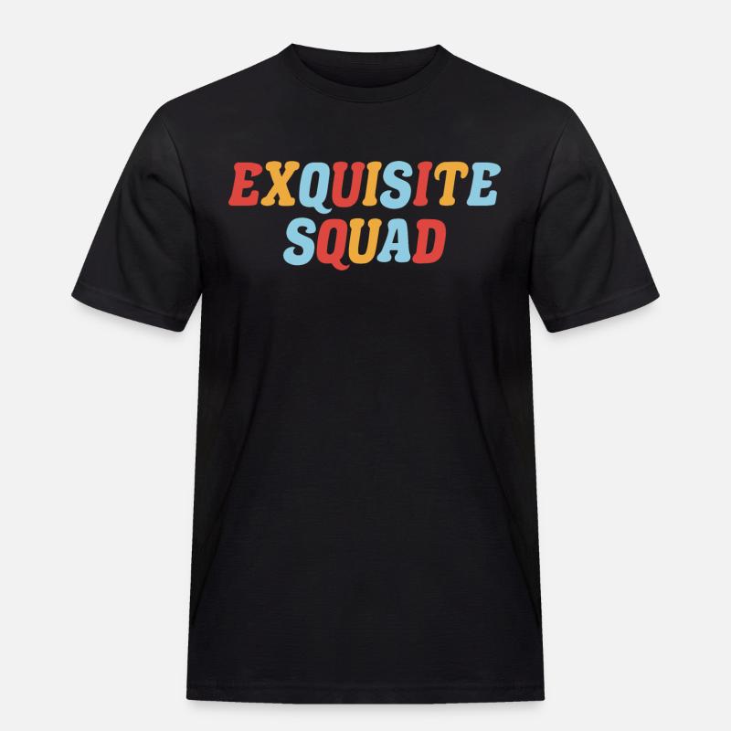 Squad-Grafik - Männer Workwear T-Shirt - Schwarz