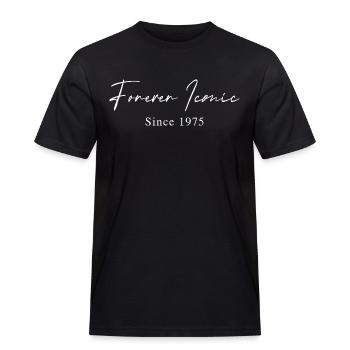 Forever Iconic 1975 Typographie minimaliste - T-shirt Workwear homme - noir - Devant - AI Model Male 178 light (178cm)