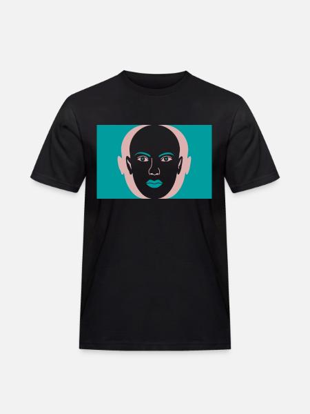 Frauen Design - Männer Workwear T-Shirt - Schwarz