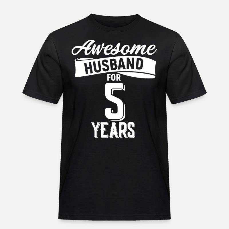 Bester Ehemann - Männer Workwear T-Shirt - Schwarz