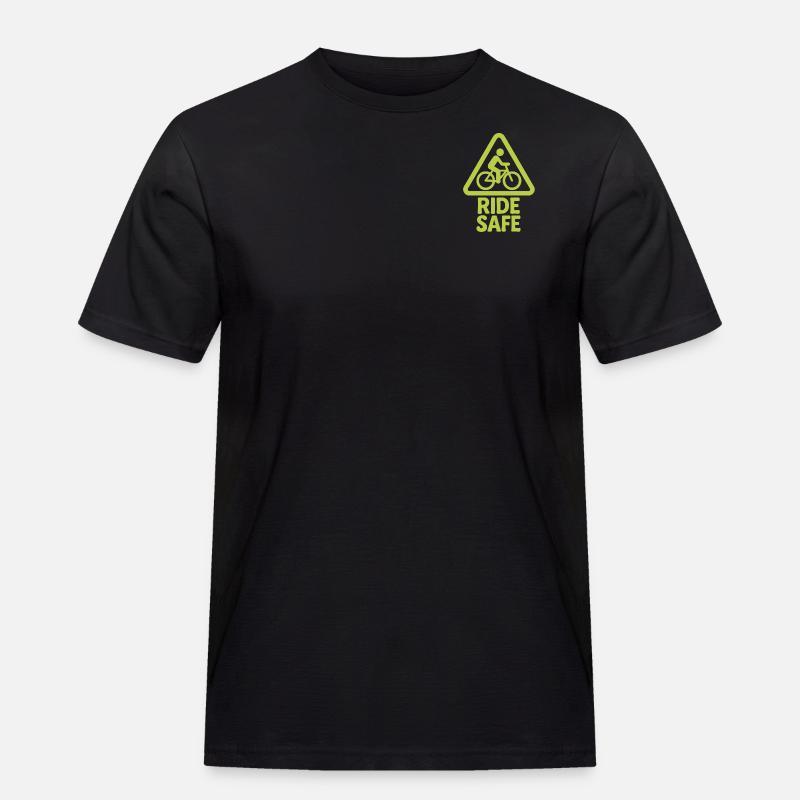Ride Safe - Männer Workwear T-Shirt - Schwarz