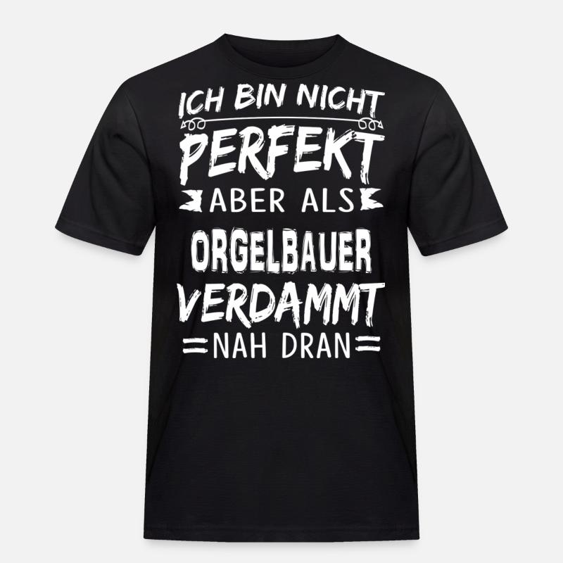 ORGELBAUER - Männer Workwear T-Shirt - Schwarz