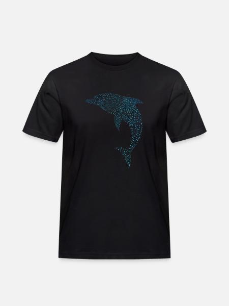 Schöner Delphin Beautiful Dolphin - Men's Workwear T-Shirt - black