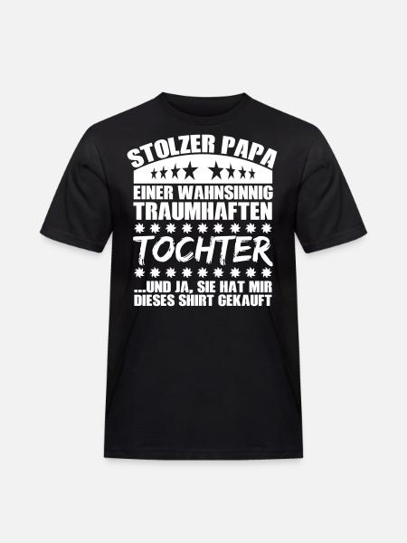 Traumhafte Tochter - Männer Workwear T-Shirt - Schwarz