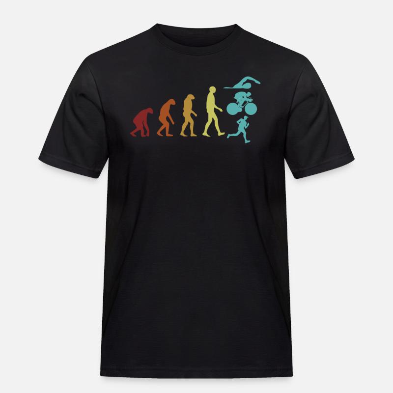 Triathlon Evolution Triathlete Training Professional - Men's Workwear T-Shirt - black