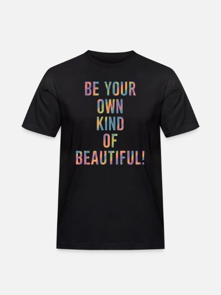 Sei Dein Eigenes Schönheitsideal - Männer Workwear T-Shirt - Schwarz