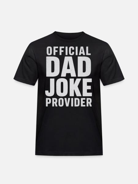 Official Dad Joke Provider - Men's Workwear T-Shirt - black