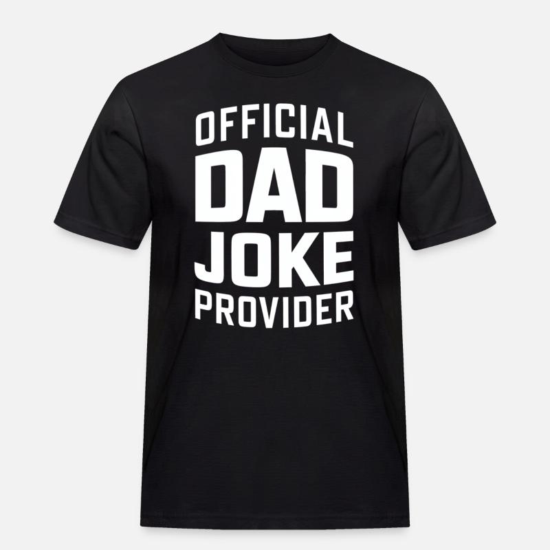 Offizieller Dad Joke Versorger - Männer Workwear T-Shirt - Schwarz